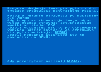 Geografia Polski - Warunki Naturalne atari screenshot