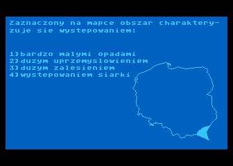 Geografia Polski - Warunki Naturalne atari screenshot