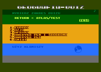 Geografia Swiata atari screenshot
