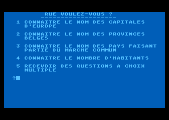 Géographie Européenne atari screenshot
