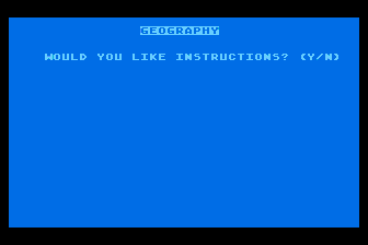 Geography atari screenshot