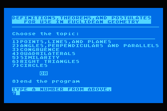 Geometry Review atari screenshot