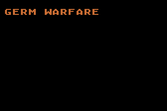 Germ Warfare atari screenshot