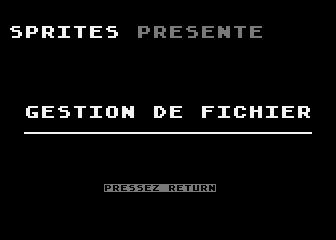 Gestion de Fichier atari screenshot