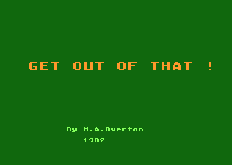 Get Out of That! atari screenshot