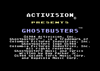 Ghostbusters atari screenshot