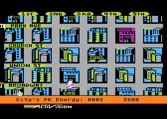 Ghostbusters atari screenshot