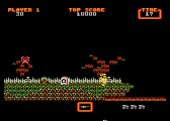 Ghostly Goblins atari screenshot