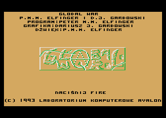 Global War atari screenshot