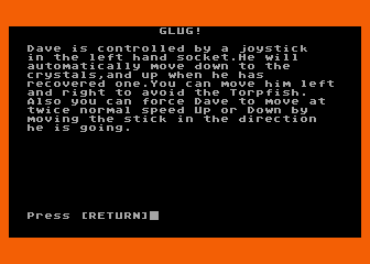 Glug! atari screenshot