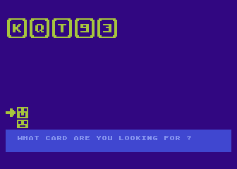 Go Fish atari screenshot