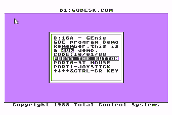 GOE — screenshot 1