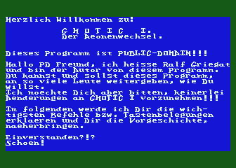 Gohtic I - Der Aeonen Wechsel atari screenshot