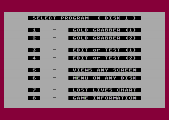 Gold Grabber atari screenshot