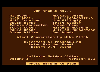 Golden Oldies - Volume 1 atari screenshot