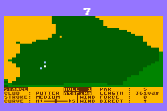 Golf Championship atari screenshot