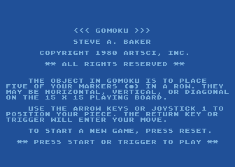 Gomoku atari screenshot