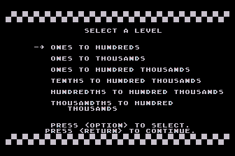 Grand Prix - Place Value atari screenshot