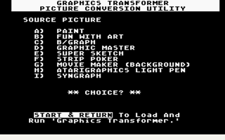 Graphics Transformer atari screenshot