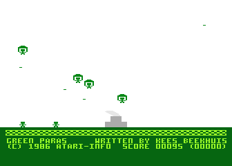 Green Paras atari screenshot