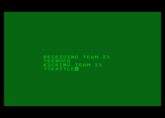 Gridiron Glory atari screenshot