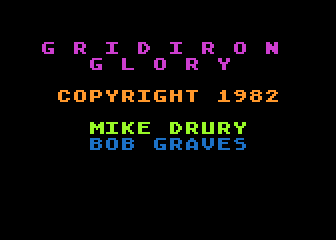 Gridiron Glory atari screenshot