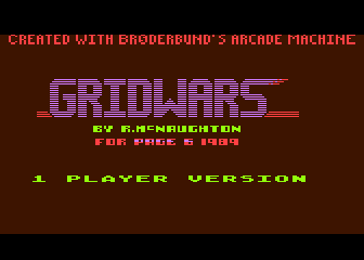 Gridwars atari screenshot