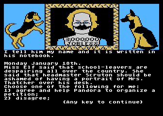 Growing Pains of Adrian Mole (The) atari screenshot