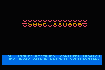 Gulf Strike atari screenshot