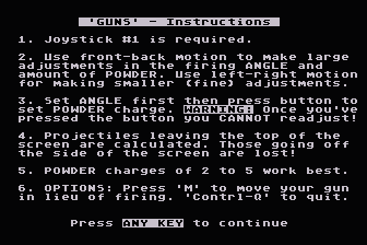 Guns atari screenshot