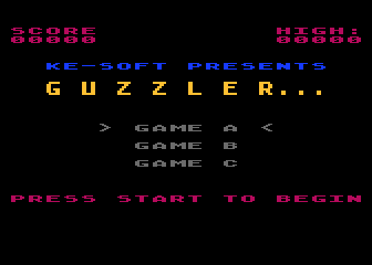 Guzzler atari screenshot