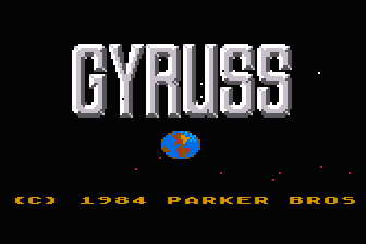 Gyruss atari screenshot