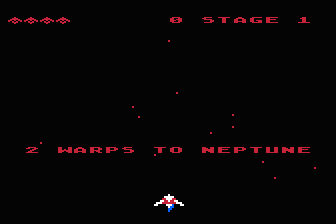 Gyruss atari screenshot