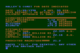 Halley Hunter atari screenshot