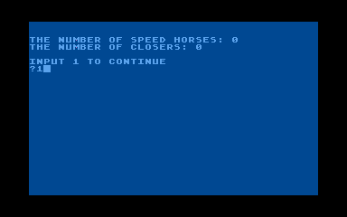 Handicapper II atari screenshot