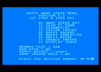 Happy Warp Speed Software V5.3 — screenshot 1