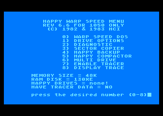 Happy Warp Speed Software V6.6 — screenshot 1