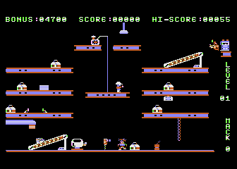 Hard Hat Mack atari screenshot