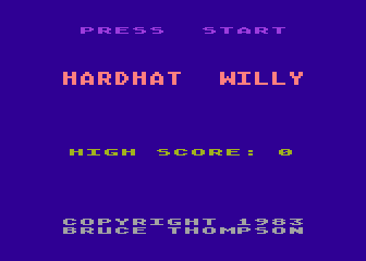 Hard Hat Willy atari screenshot