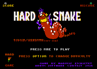 Hard Snake atari screenshot