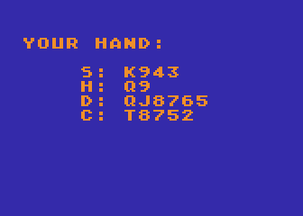 Hearts 1.5 atari screenshot