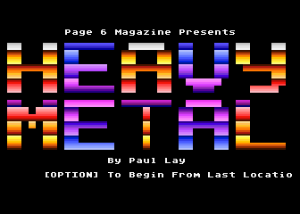 Heavy Metal atari screenshot