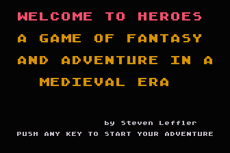Heroes atari screenshot