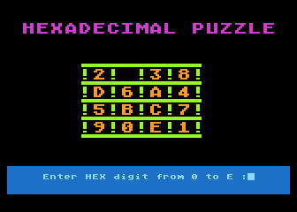 Hexadecimal Puzzle