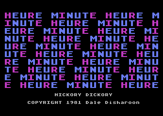 Hickory Dickory atari screenshot