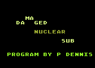 Hidden Depths atari screenshot