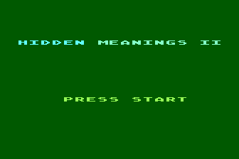 Hidden Meanings II atari screenshot