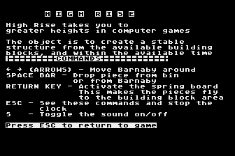 Highrise atari screenshot