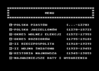 Historia Polski atari screenshot