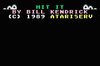 Hit It atari screenshot